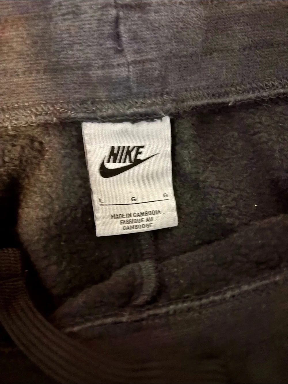 Nike Kids Black Jogger Sweatpants with White Swoosh